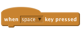     when [space v] key pressed